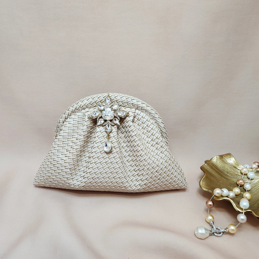 Ivory Radiance Cloud Clutch