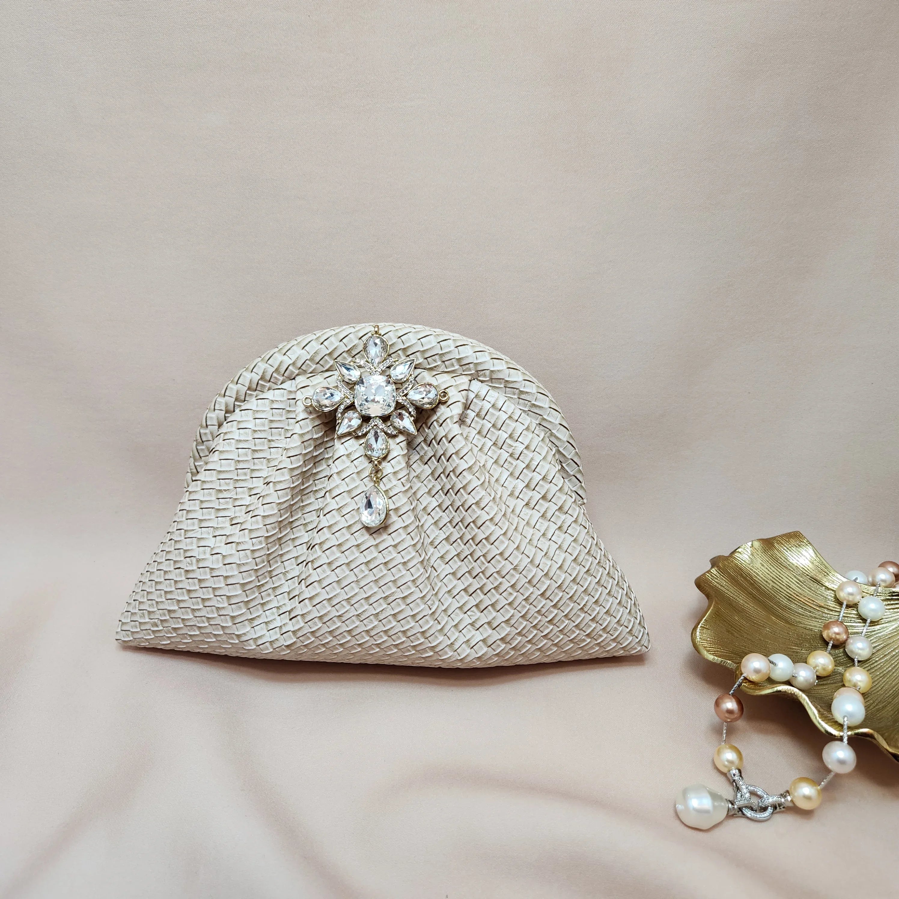 Ivory Radiance Cloud Clutch